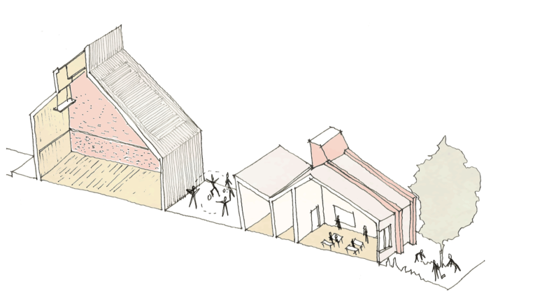 Sarah-Wigglesworth-Architects Sandal-Magna section-school 1800