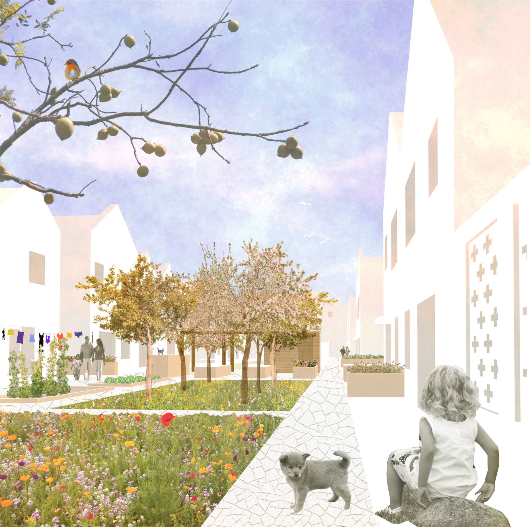 Sarah-Wigglesworth-Architects NWC courtyard-view 3600