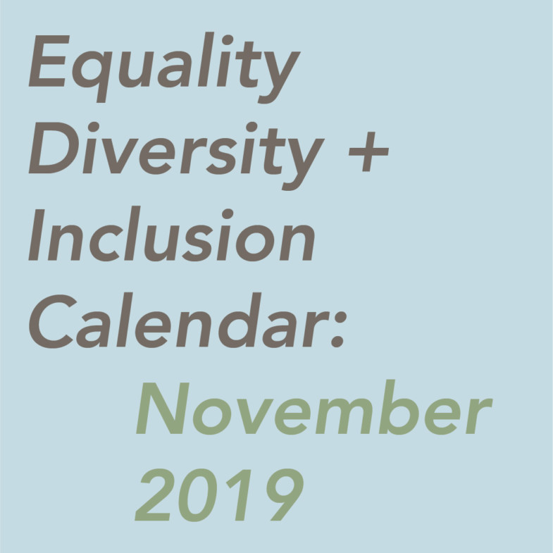 Equality, Diversity + Inclusion Calendar Sarah Wigglesworth Architects